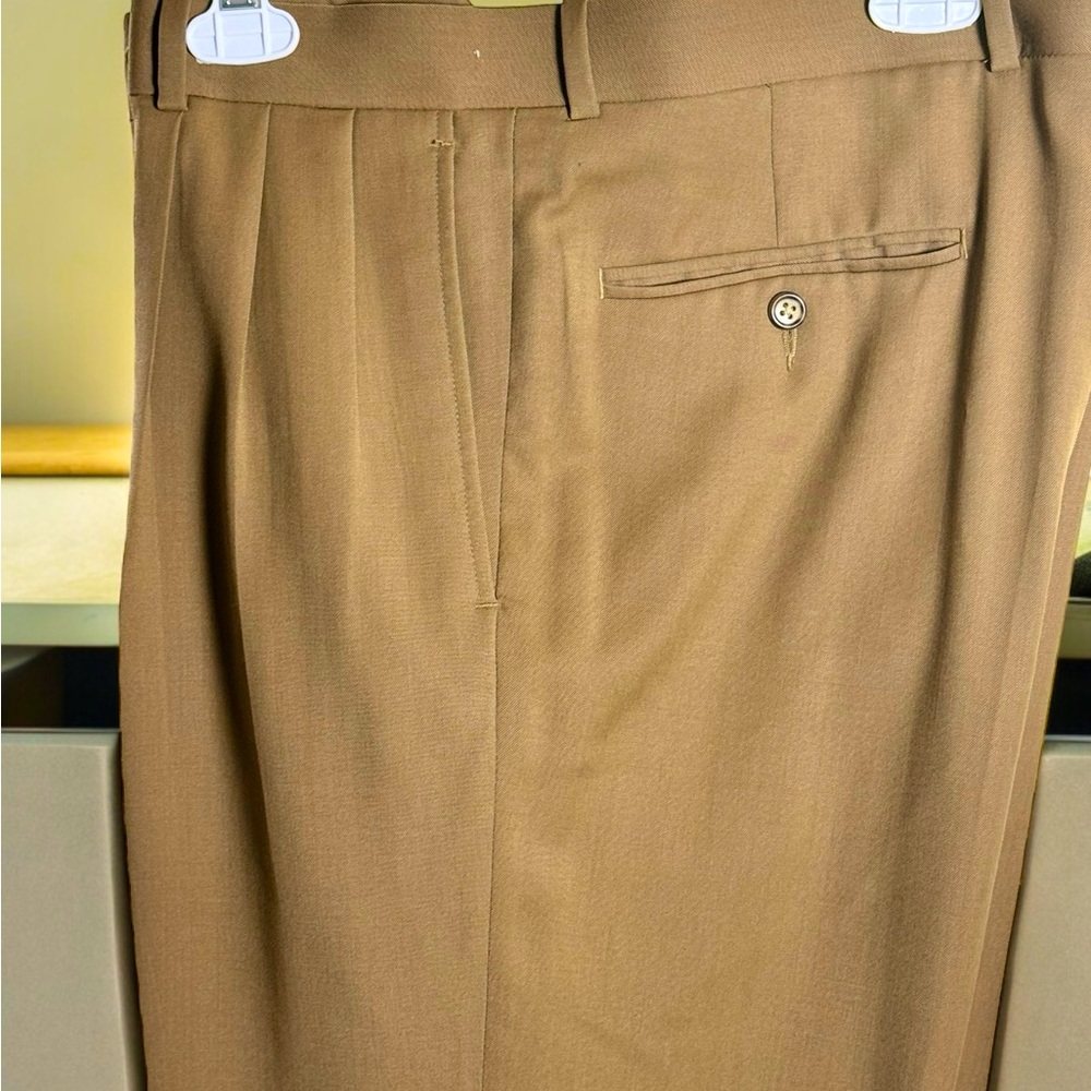 Men’s dress pants, cuffed at hem